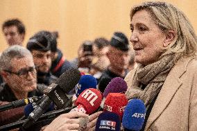 Marine Le Pen - Press Conference - Paris