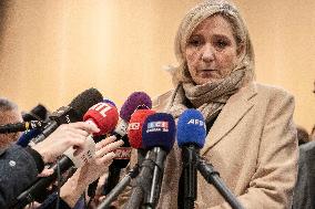 Marine Le Pen - Press Conference - Paris