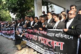 Lawyers Protest In Dhaka