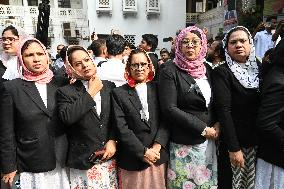 Lawyers Protest In Dhaka