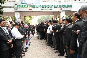 Lawyers Protest In Dhaka