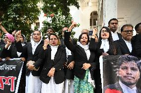 Lawyers Protest In Dhaka