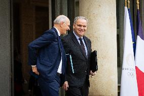 Council Of Ministers Of The French Government At The Elysée Palace, In Paris