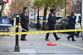 Unidentified Man Shot In The Chest And In Critical Condition In Fleetwood Section Of Bronx New York