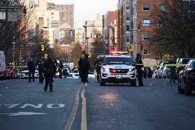 Unidentified Man Shot In The Chest And In Critical Condition In Fleetwood Section Of Bronx New York