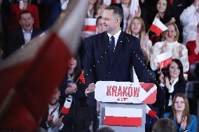 Announcement Of Karol Nawrocki As A Candidate In The Presidential Elections In Krakow