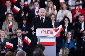 Announcement Of Karol Nawrocki As A Candidate In The Presidential Elections In Krakow