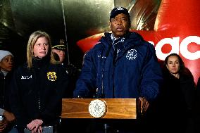 New York City  Mayor Adams Safety Press Coference For Thanksgiving Day Parade