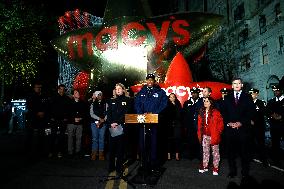 New York City  Mayor Adams Safety Press Coference For Thanksgiving Day Parade