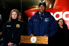 New York City  Mayor Adams Safety Press Coference For Thanksgiving Day Parade