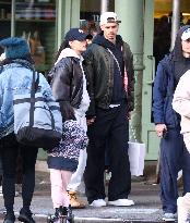 Romeo Beckham And Girlfriend Out Shopping - NYC