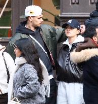 Romeo Beckham And Girlfriend Out Shopping - NYC