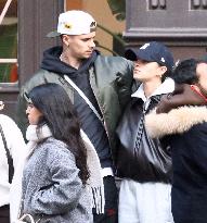 Romeo Beckham And Girlfriend Out Shopping - NYC