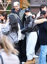 Romeo Beckham And Girlfriend Out Shopping - NYC