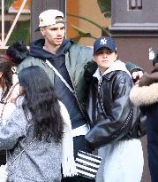 Romeo Beckham And Girlfriend Out Shopping - NYC