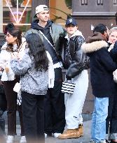 Romeo Beckham And Girlfriend Out Shopping - NYC