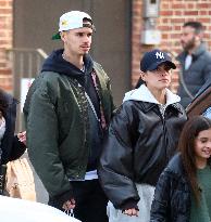 Romeo Beckham And Girlfriend Out Shopping - NYC