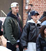 Romeo Beckham And Girlfriend Out Shopping - NYC