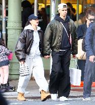 Romeo Beckham And Girlfriend Out Shopping - NYC