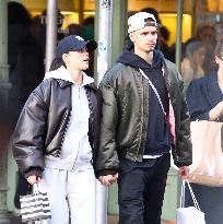 Romeo Beckham And Girlfriend Out Shopping - NYC