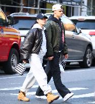 Romeo Beckham And Girlfriend Out Shopping - NYC