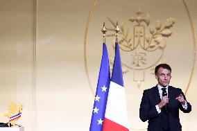 Macron Presides Over Young Talented Entrepreneur Award Ceremony - Paris