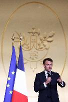 Macron Presides Over Young Talented Entrepreneur Award Ceremony - Paris