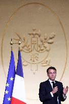 Macron Presides Over Young Talented Entrepreneur Award Ceremony - Paris