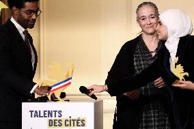 Macron Presides Over Young Talented Entrepreneur Award Ceremony - Paris