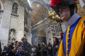 Pope Francis At Late Cardinal Miguel Angel Ayuso Guixot Funeral - Vatican