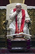 Pope Francis At Late Cardinal Miguel Angel Ayuso Guixot Funeral - Vatican