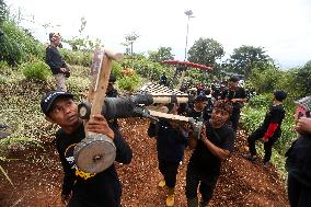 Kadaplak Racing Competition Traditional Games In Bandung, Indonesia