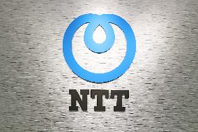 NTT signage and logo