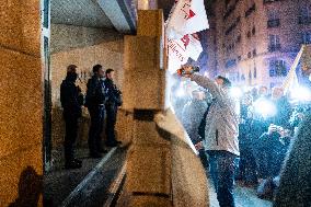 Farmers Protest Outside INRAE HQs - Paris