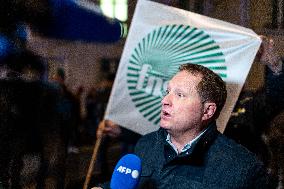 Farmers Protest Outside INRAE HQs - Paris