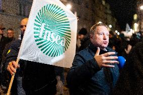 Farmers Protest Outside INRAE HQs - Paris