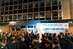 Farmers Protest Outside INRAE HQs - Paris