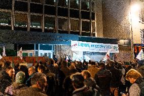 Farmers Protest Outside INRAE HQs - Paris