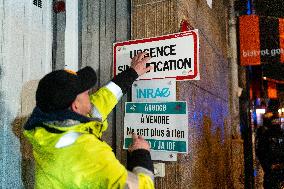 Farmers Protest Outside INRAE HQs - Paris