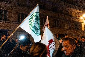 Farmers Protest Outside INRAE HQs - Paris