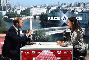 Antoine Armand Appears On RMC/BFMTV - Paris