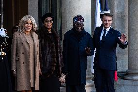 Macron Receive Nigerian President Tinubu