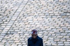 Presidents Macron And Tinubu At Invalides Ceremony - Paris