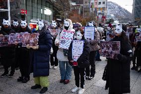 CARE Holds Rally And March In Seoul, Urging China To Enact Animal Protection Laws