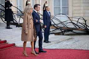 French President Emmanuel Macron and Nigerian counterpart Bola Tinubu - Paris