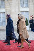 French President Emmanuel Macron and Nigerian counterpart Bola Tinubu - Paris