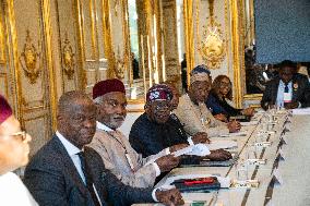 President Macron Meets With President Tinubu - Paris