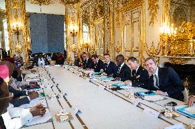 President Macron Meets With President Tinubu - Paris