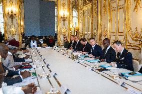 President Macron Meets With President Tinubu - Paris