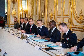 President Macron Meets With President Tinubu - Paris